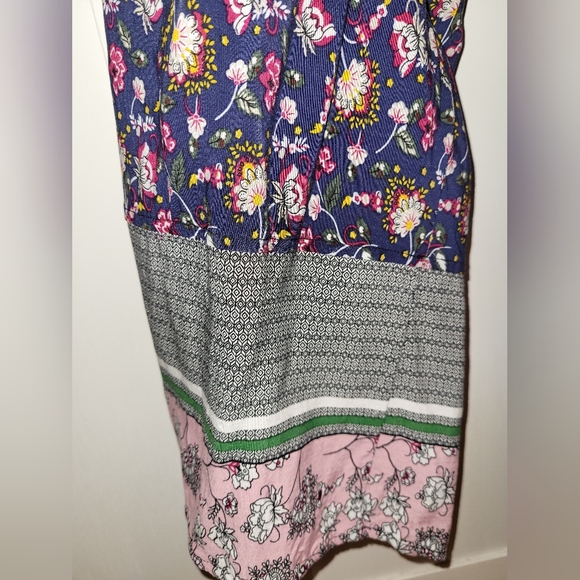 Boho Floral Jumpsuit with Trim - Picture 4 of 5